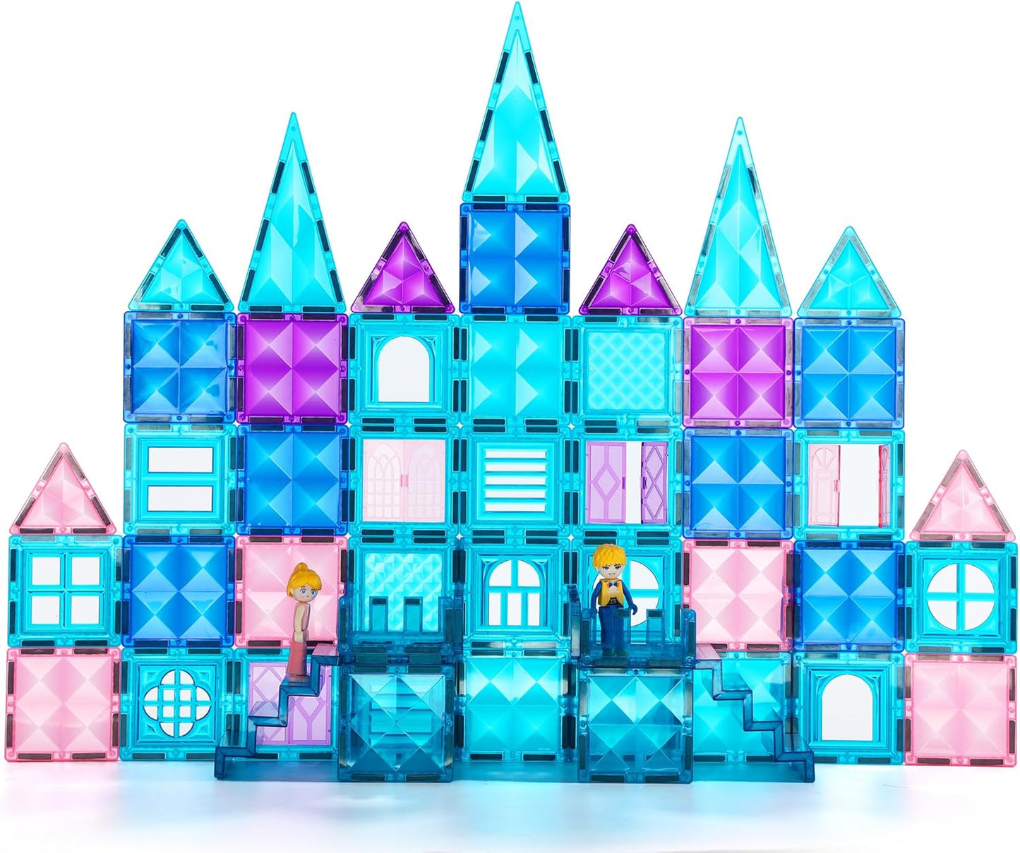 102PCS Ice Castle Magnetic Tiles for Creative Kids Playtime