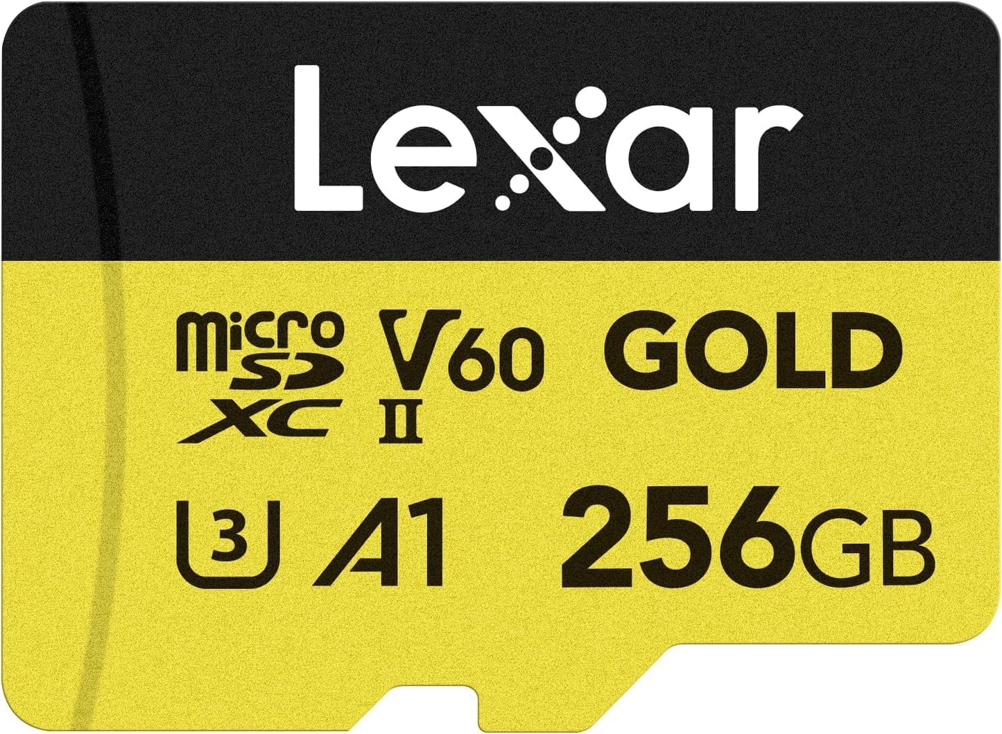 Lexar 256GB Professional Gold Micro SD Card for High-Speed Capture