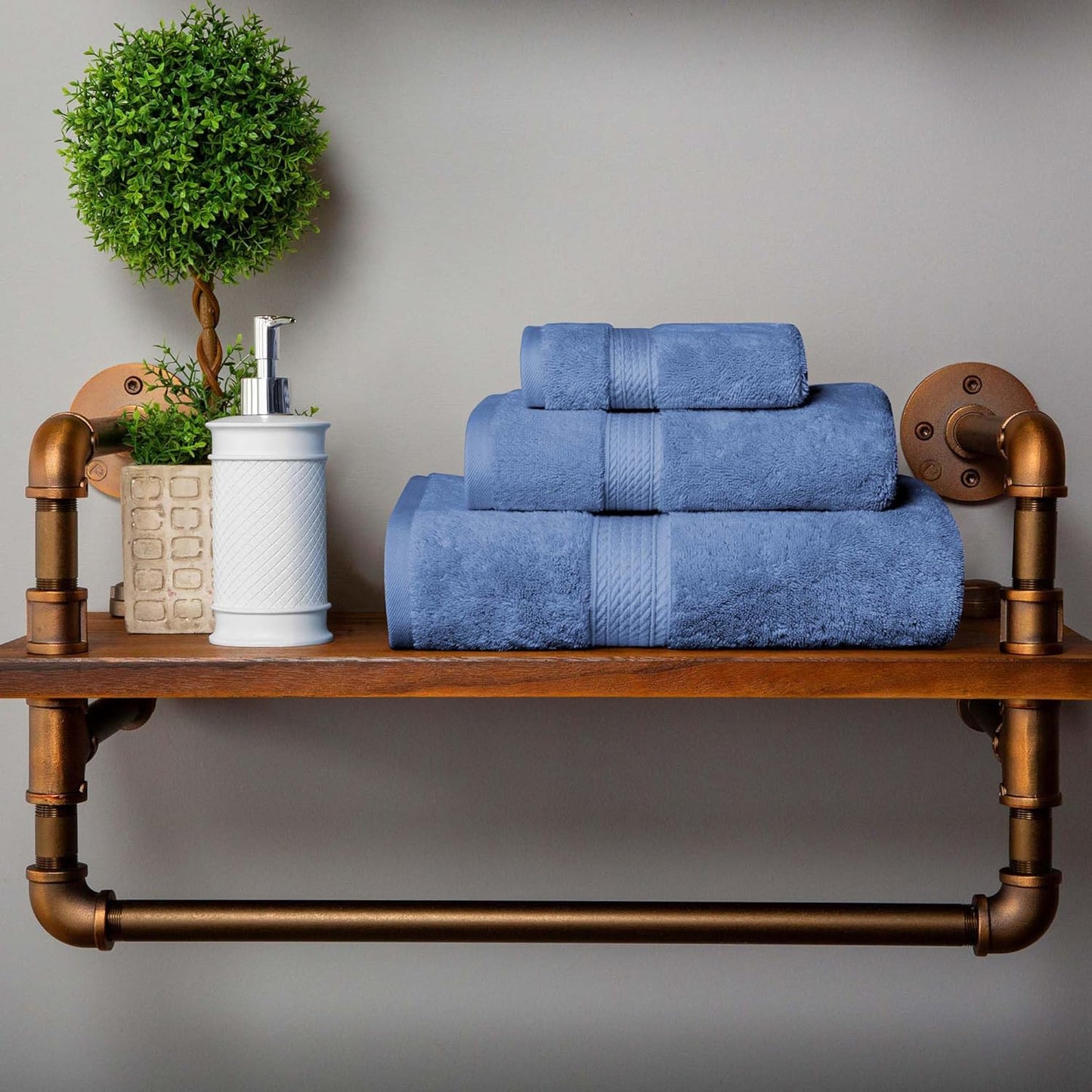 Superior Egyptian Cotton Pile Towel Set for Luxurious Comfort