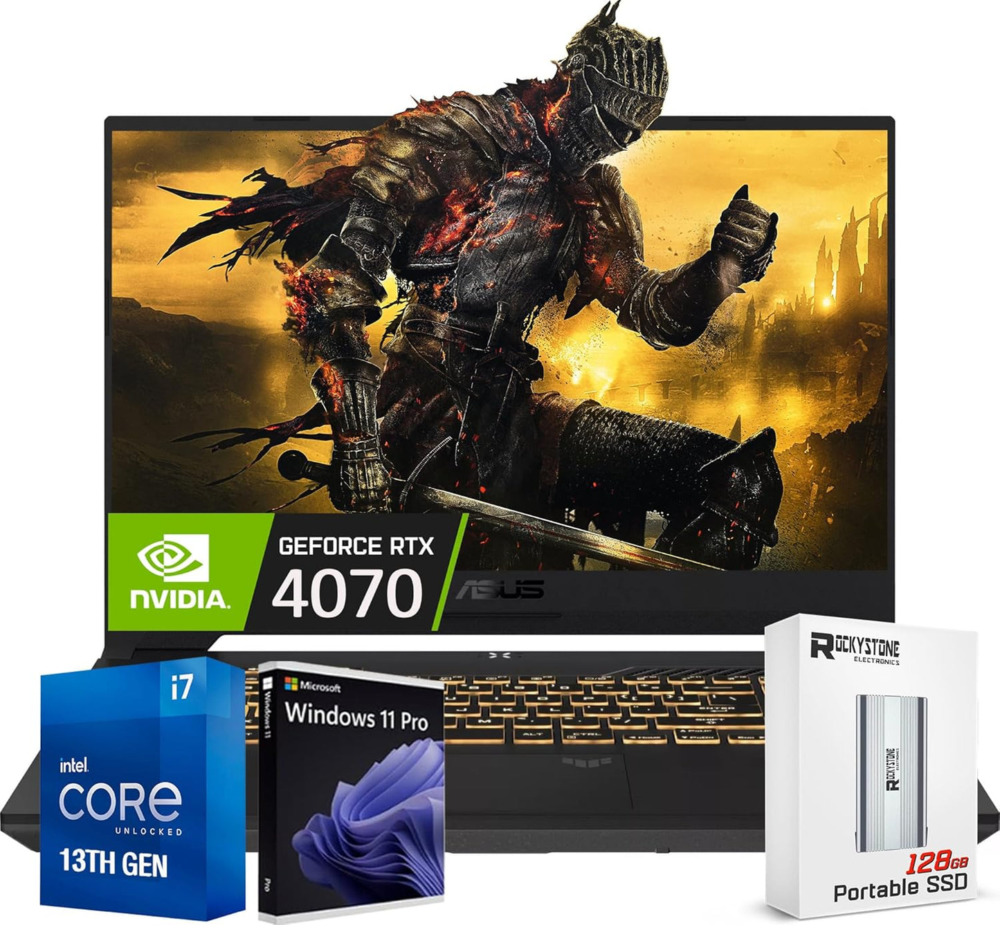 ASUS 2024 TUF i7 Gaming Laptop, 10-Core, 32GB RAM, 1TB SSD