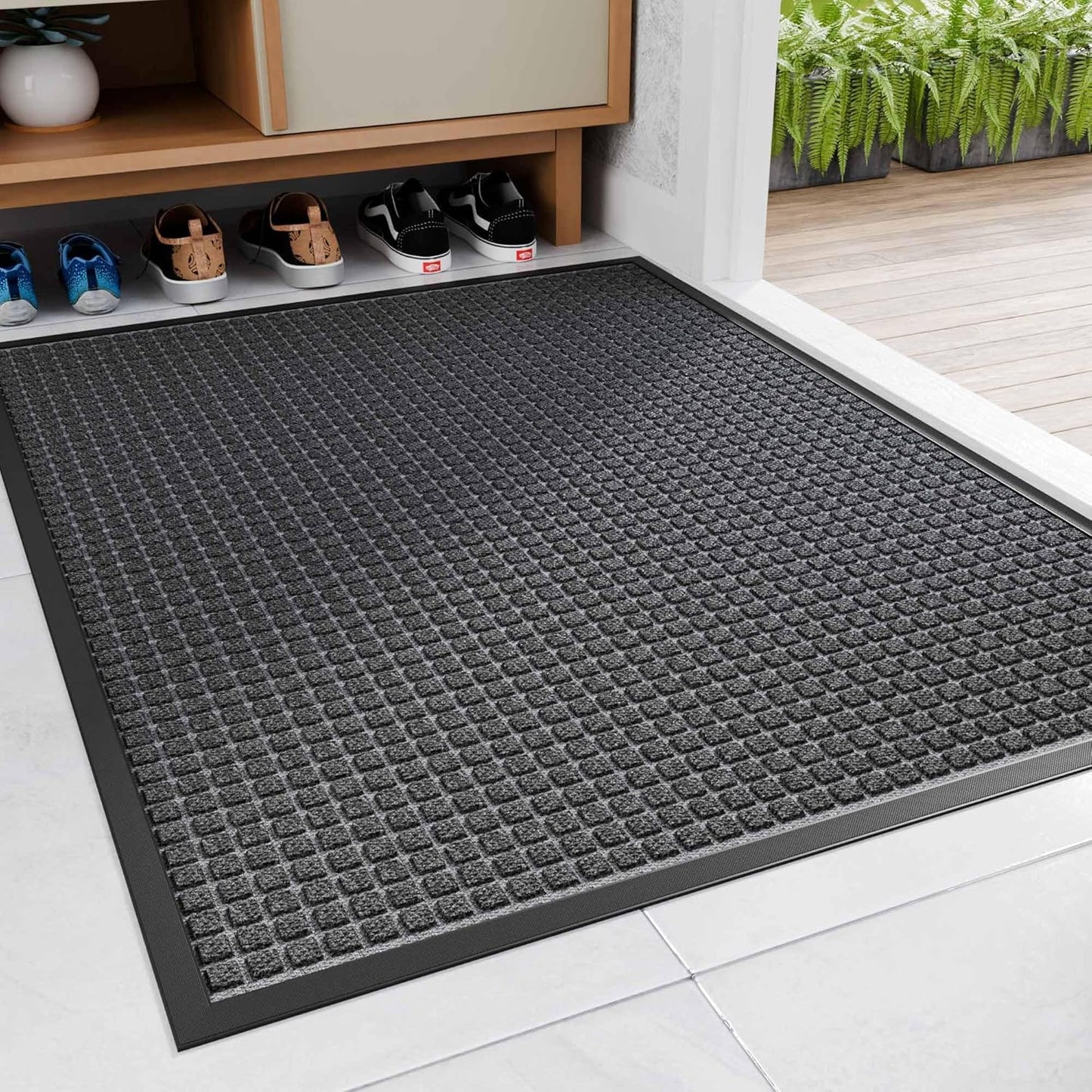 Amyracel Outdoor Indoor Door Mat for Entryway, 24x72 All Season