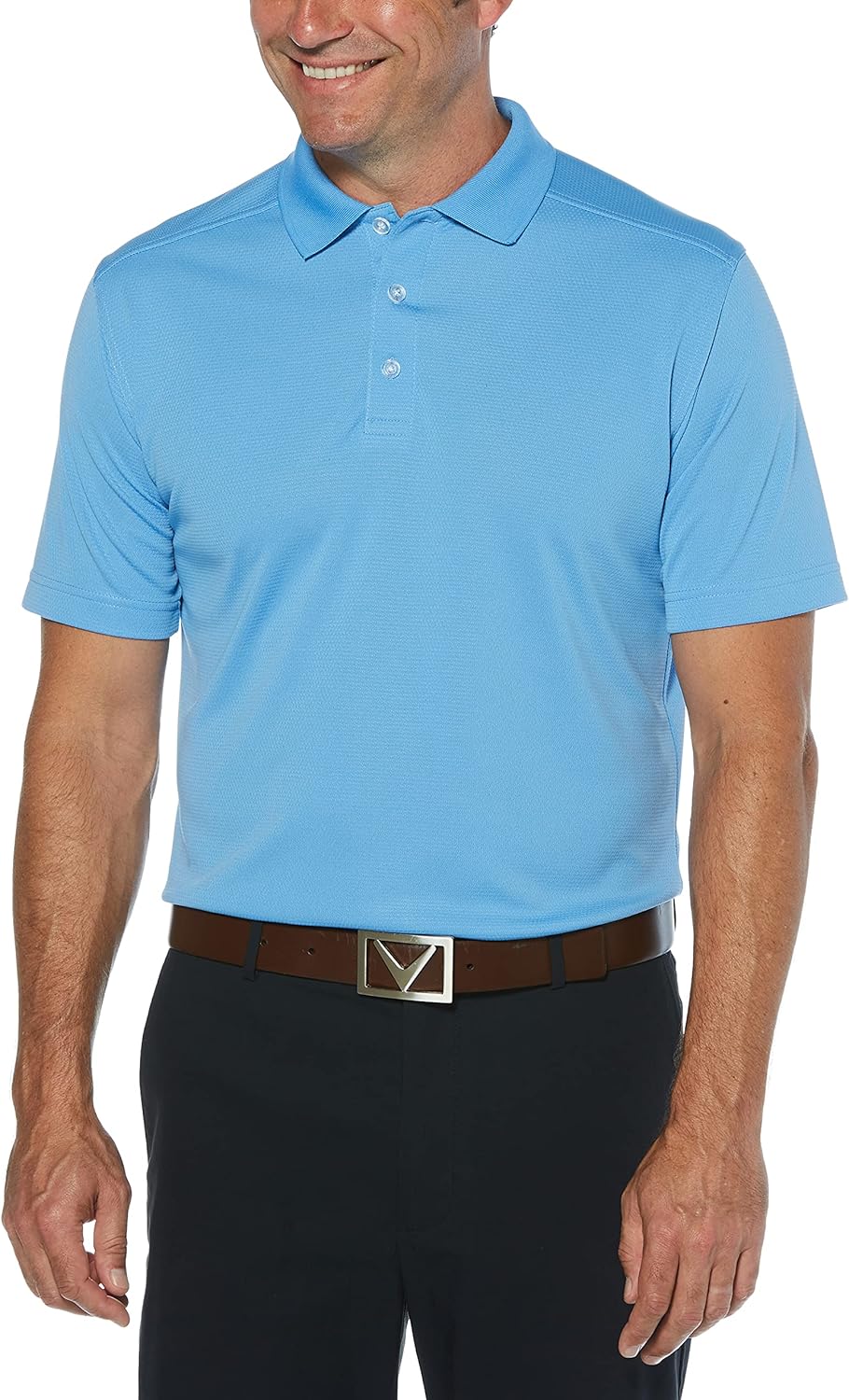 Callaway Men's Short Sleeve Golf Polo Shirt with Sun Protection