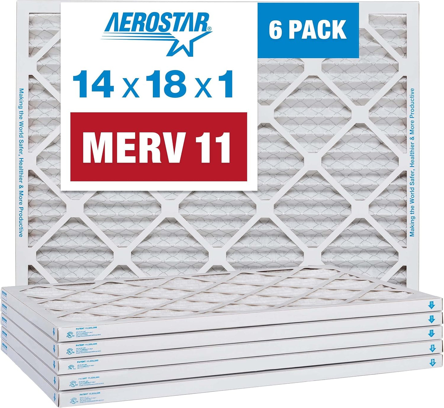 Aerostar 14x18x1 MERV 11 Filters for Cleaner Air Quality