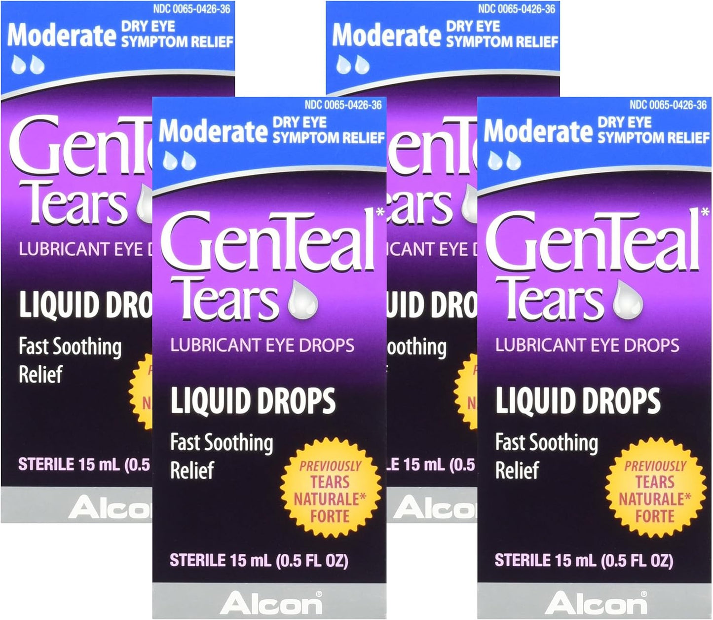 Genteal Tears Lubricant Eye Drops for Moderate Dry Eye Relief