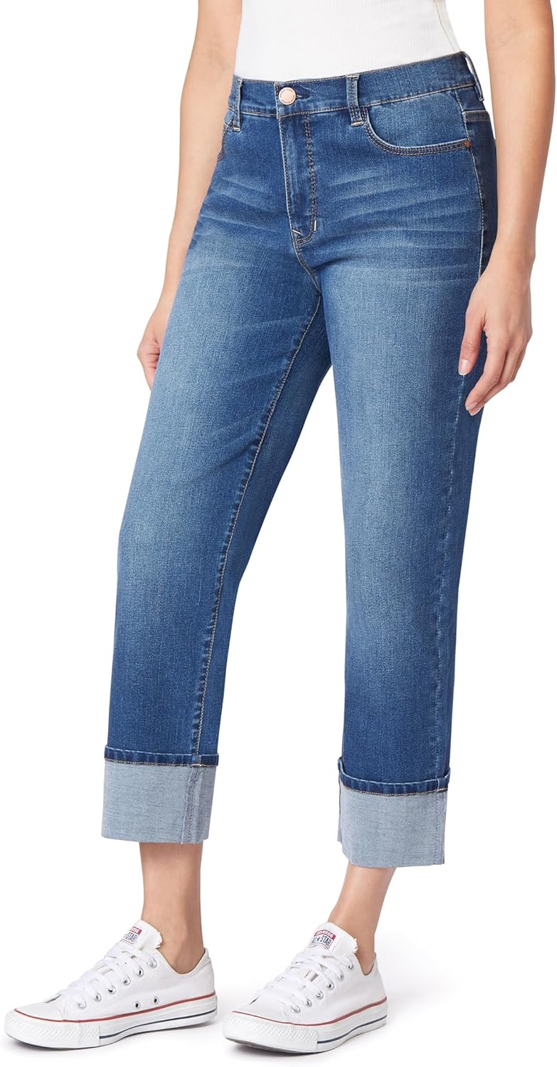 Angels Forever Young Womens Signature Straight Crop Jeans Review