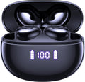 50Hrs Playtime Wireless Earbuds: CAPOXO Dual LED, IPX7 Waterproof, Mic