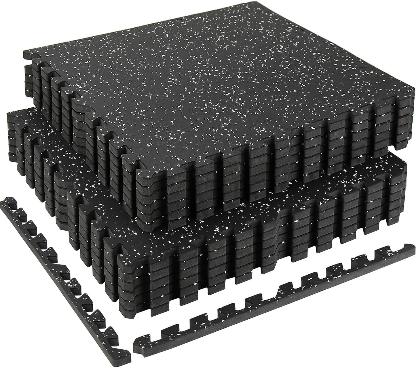 0.56in Thick Interlocking Gym Flooring Mats for Home Gym Use