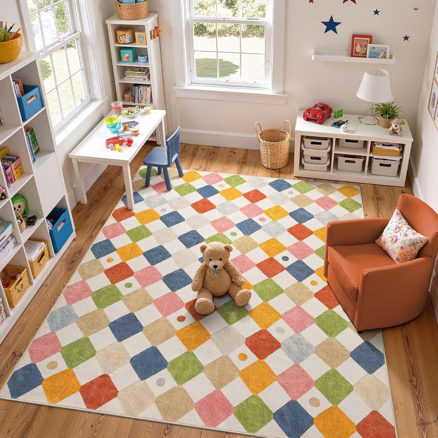 jinchan Area Rug 8x10 for Kids Playroom and Living Room