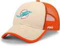 FOCO Men's NFL Team Logo Straw Casual Trucker Cap Hat - Classic