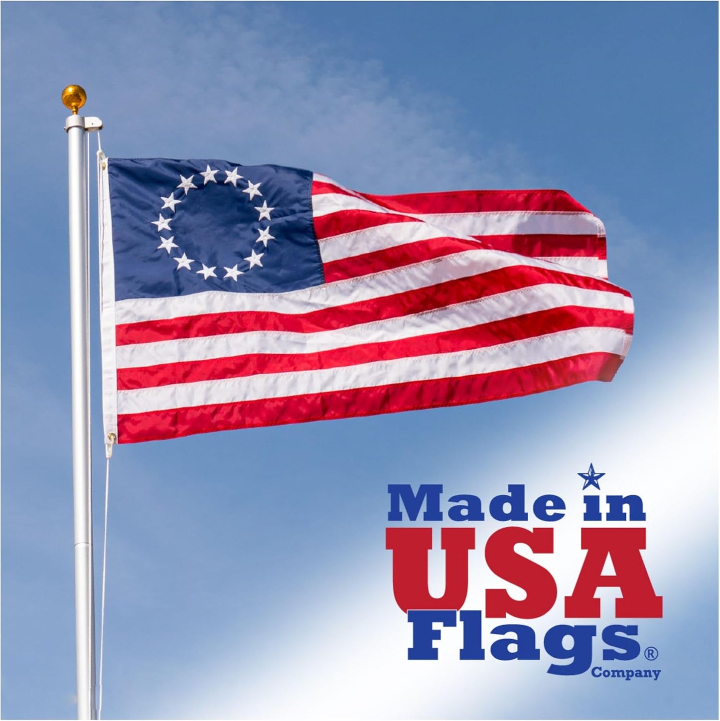 3x5 Betsy Ross Flag - All Weather American Flag Made in USA