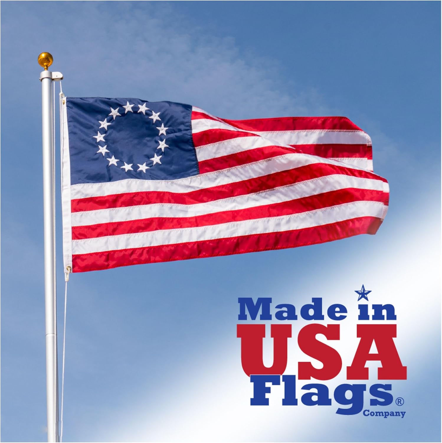 3x5 Betsy Ross Flag - All Weather American Flag Made in USA