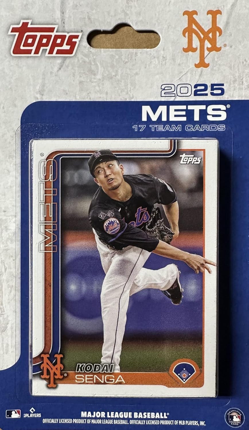 New York Mets 2025 Topps Factory Sealed 17 Card Team Set