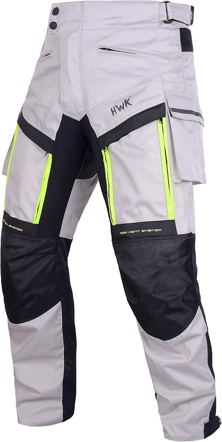 HWK Motorcycle Cargo Pants for Men with CE Armor Protection