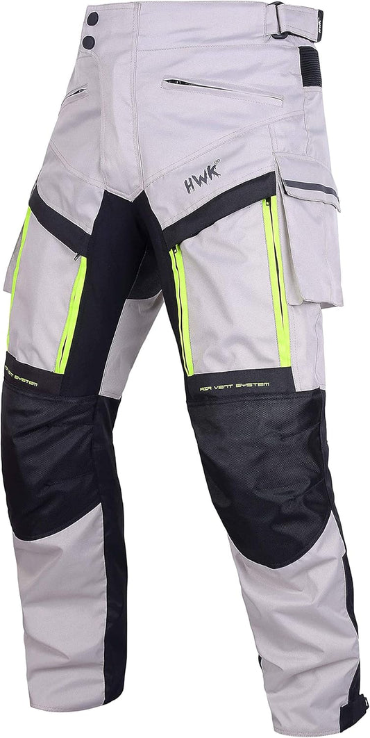 HWK Motorcycle Cargo Pants for Men - Adventure Hi-Vis Gear