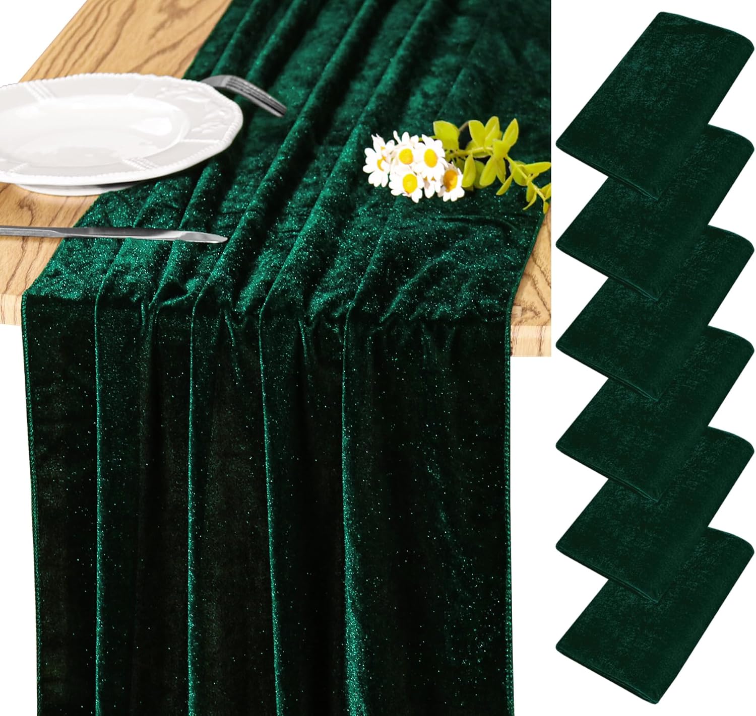 Luxurious Velvet Table Runner 20 x 120 Inches for Events