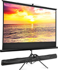 84in Portable Projector Screen with Tripod Stand - Portable HD Viewing