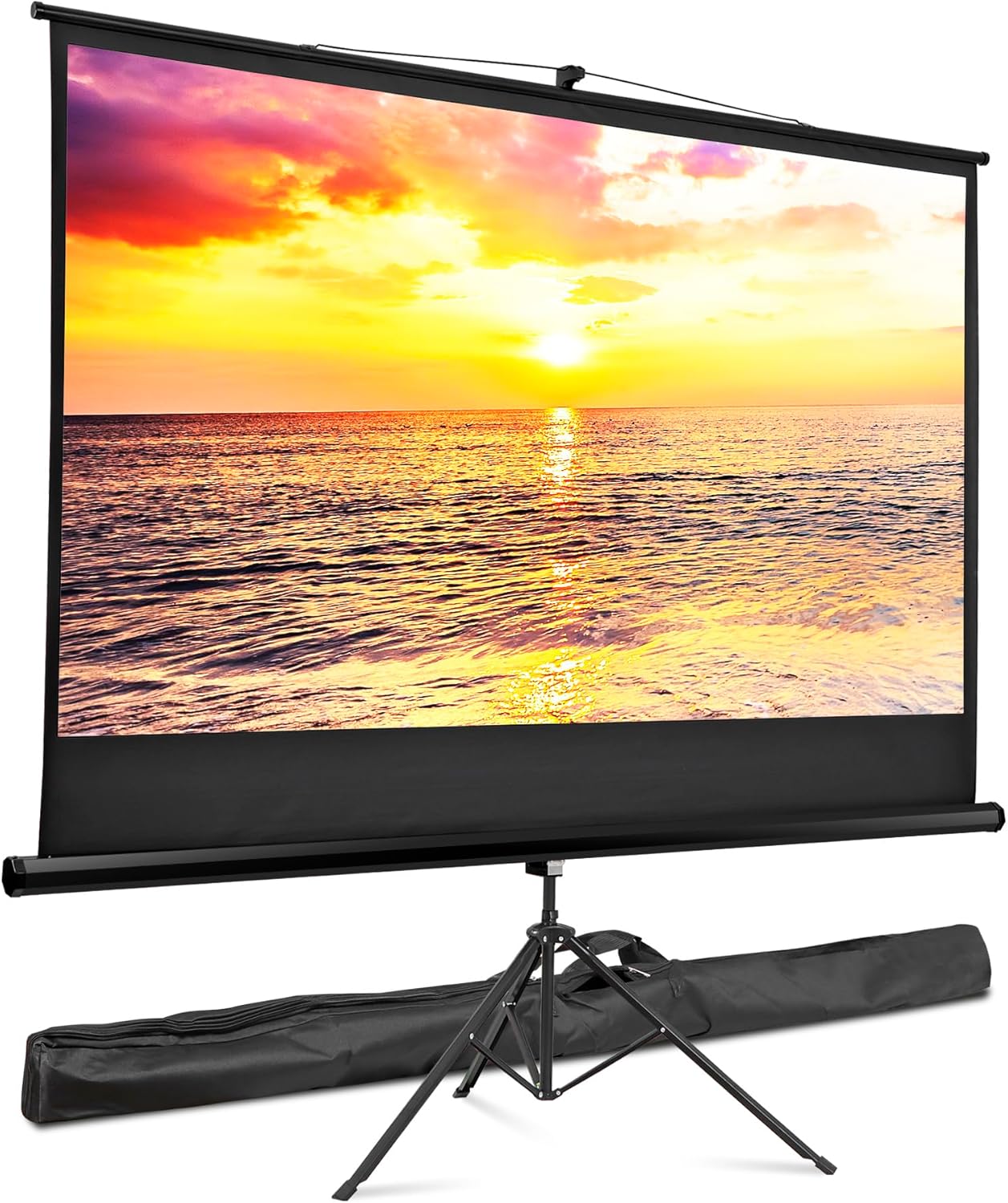 Portable HD Projector Screen | Wrinkle-Free 73x41in | Indoor Outdoor Movie Screen