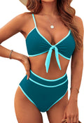 Blooming Jelly High Waisted Bikini Set Tie Knot Two