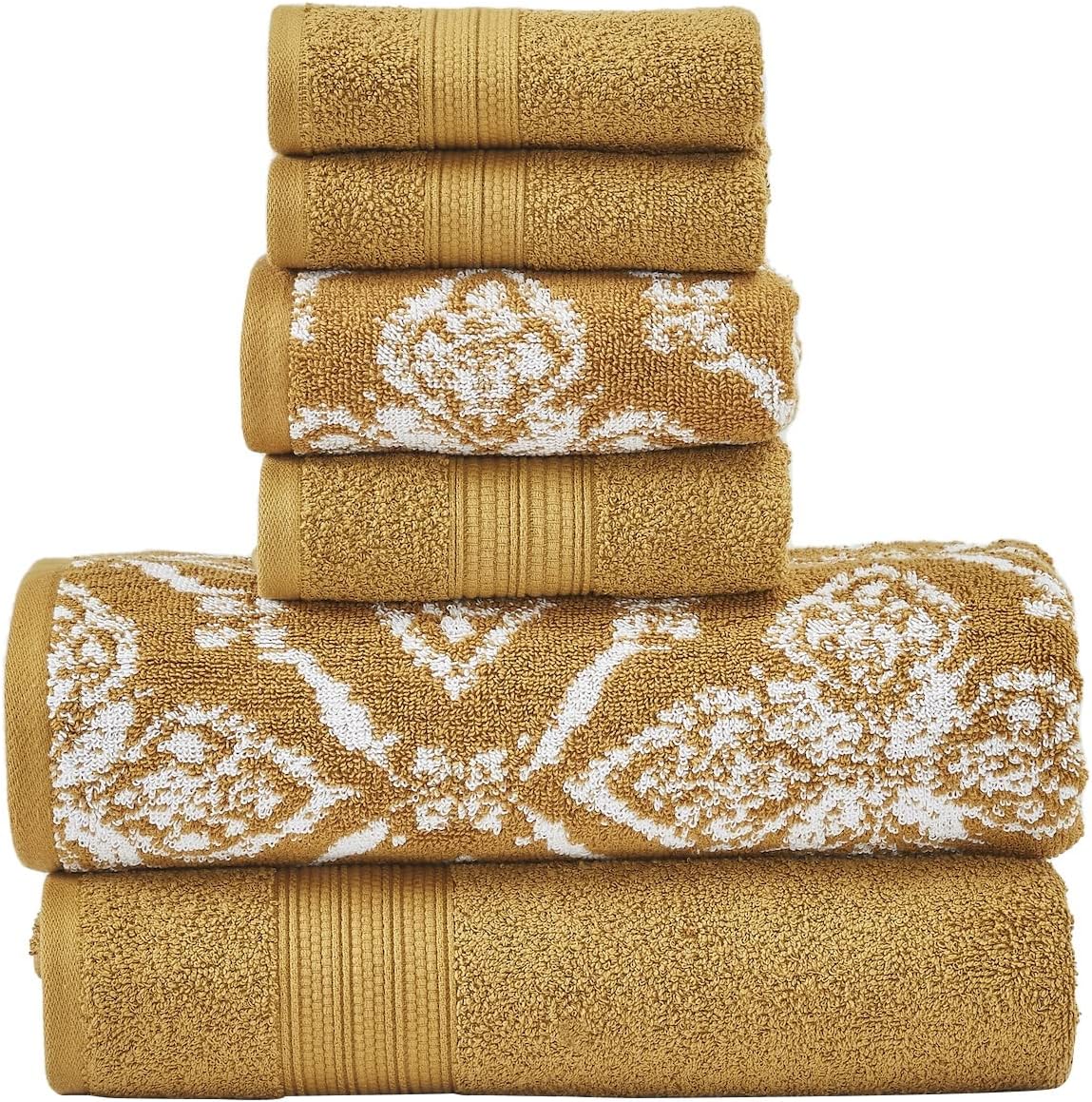 Modern Threads Amaris 6-Piece Towel Set for Luxurious Comfort