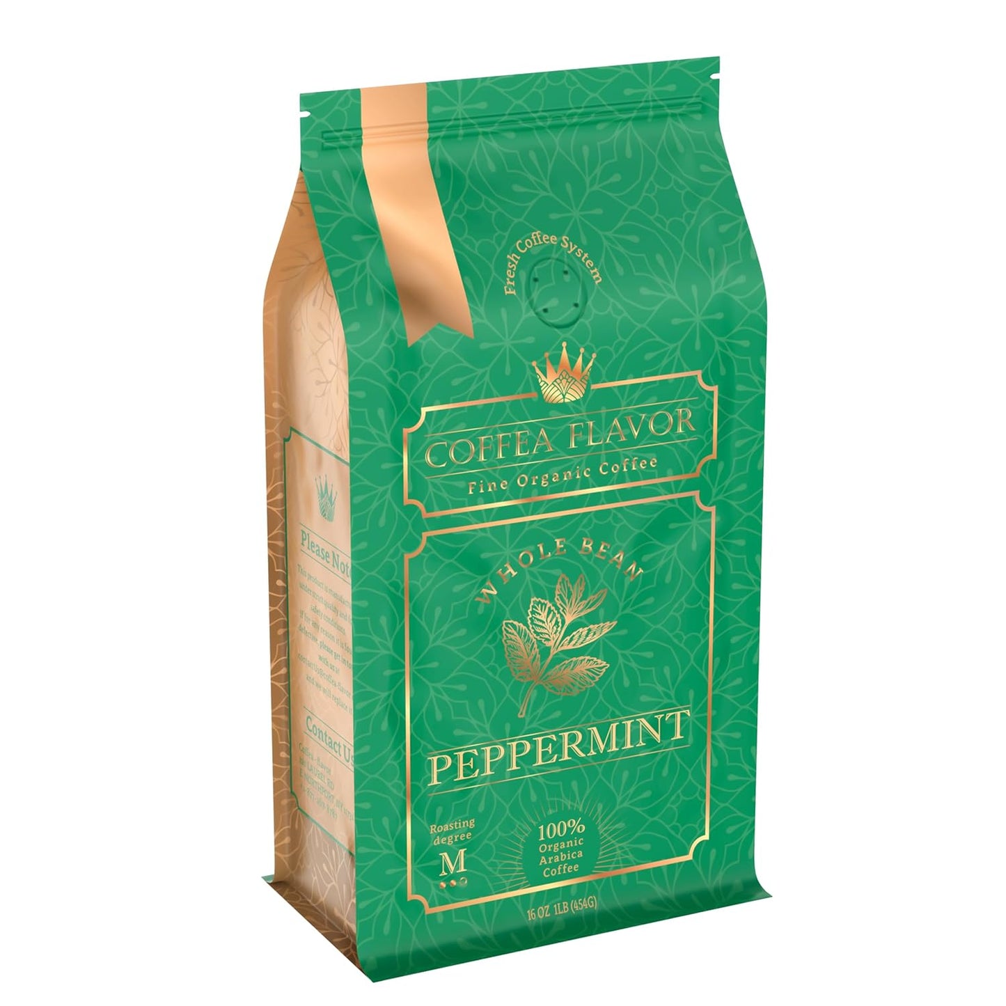 Organic Peppermint Coffee - Freshly Roasted Medium Roast