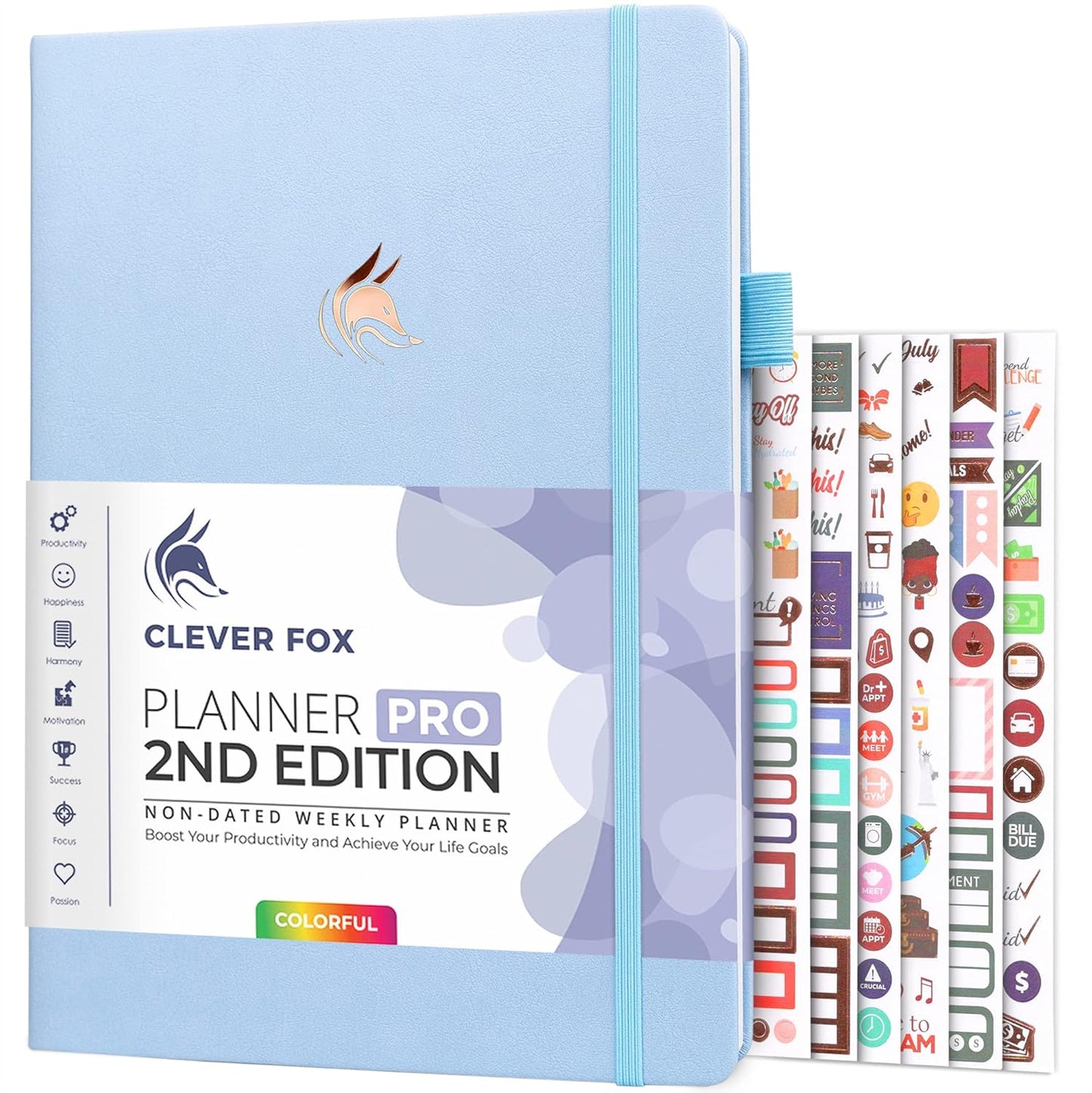 Clever Fox Planner PRO 2nd Edition for Effective Time Management
