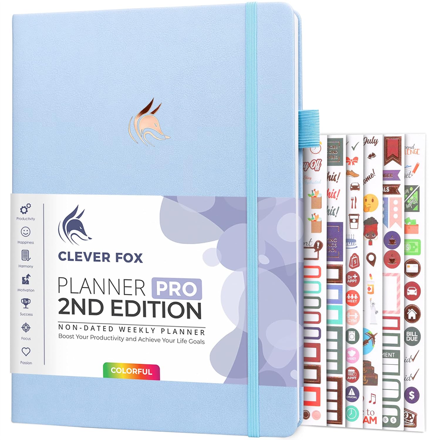 Clever Fox Planner PRO 2nd Edition for Effective Time Management