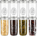 Mason Jars Wide Mouth 24oz 8 Pack - Airtight Canning Jars