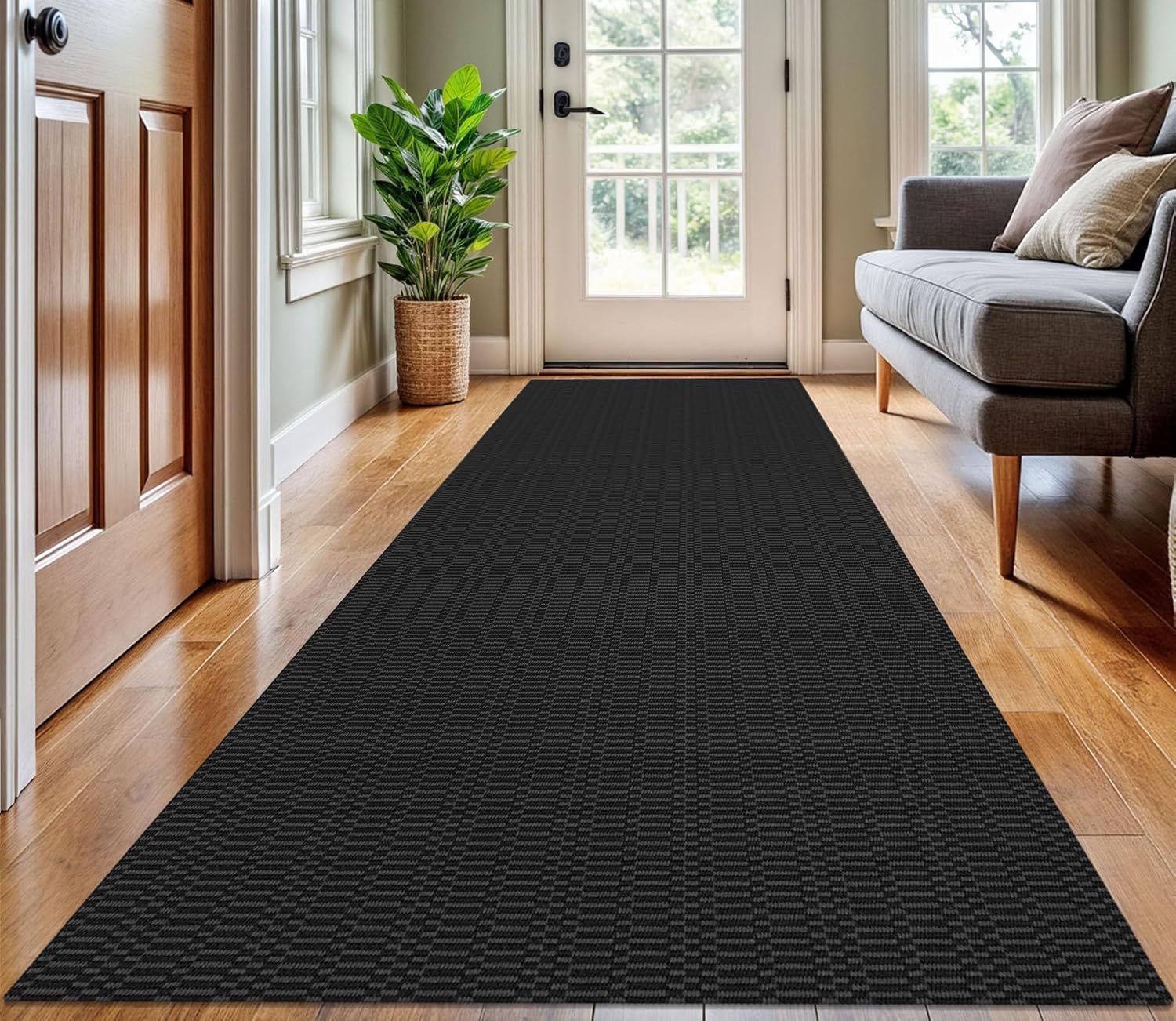 KOZYFLY Washable Runner Rug 3x10 ft for Hallway and Kitchen