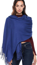Extra Large Thick Pashmina Shawl Wraps - Warm Wool Travel Blanket