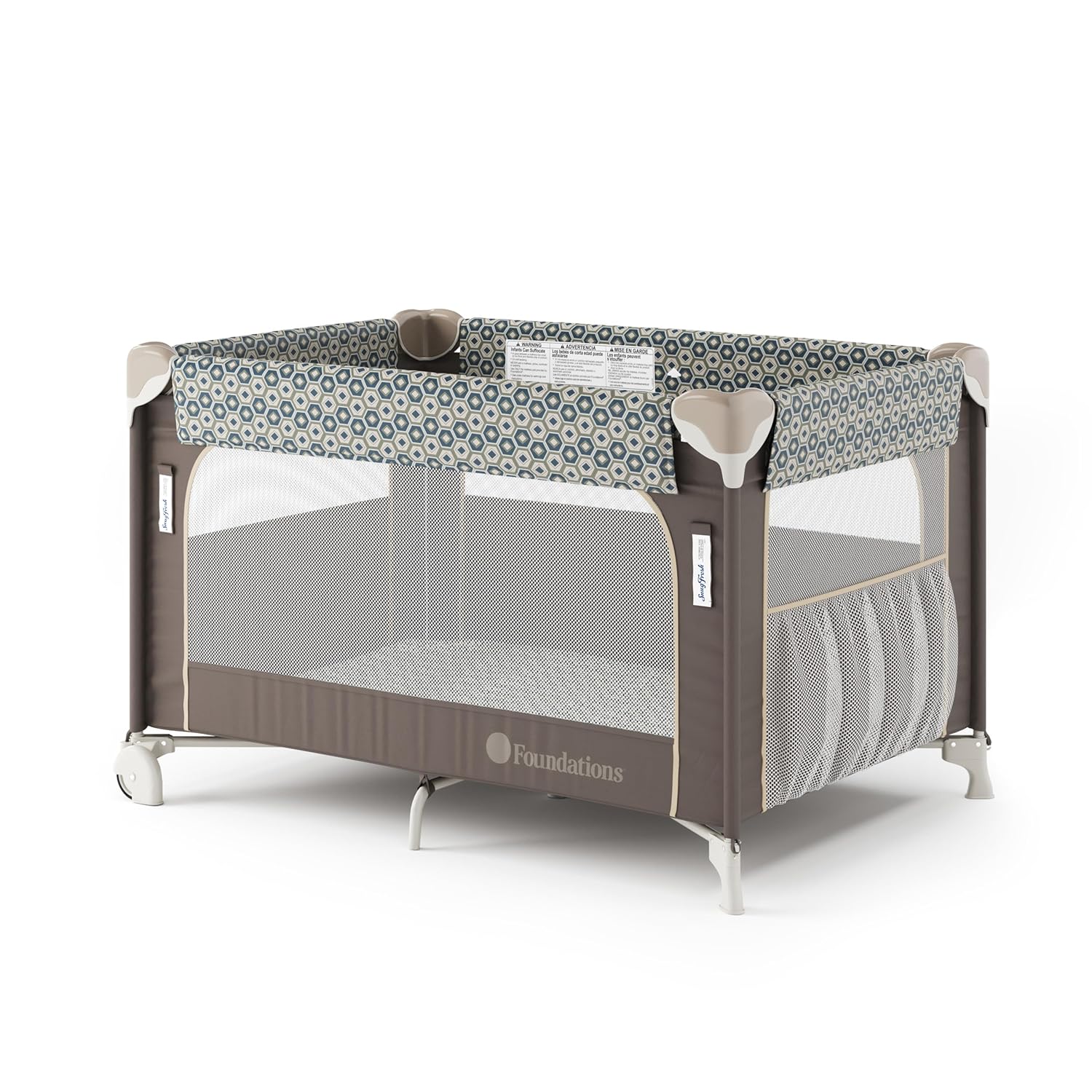 Foundations SnugFresh Elite Baby Play Yard with Washable Cover