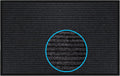 Durable Rubber Doormat for Indoor Outdoor Use, 3x5 Feet Black