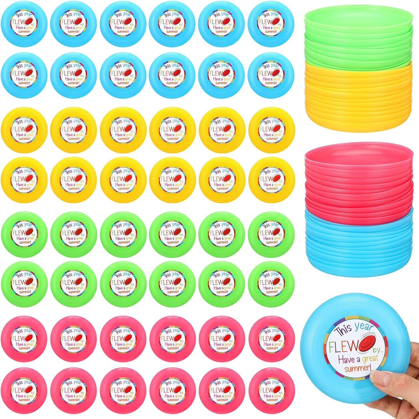 48 Pcs Kids Flying Discs - Outdoor Fun Pack
