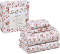 Queen Cotton Percale Sheet Set 4 Pieces - Deep Pocket 16in Fit