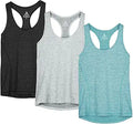 Women's Racerback Workout Tank Tops Pack of 3 - Lightweight Fit