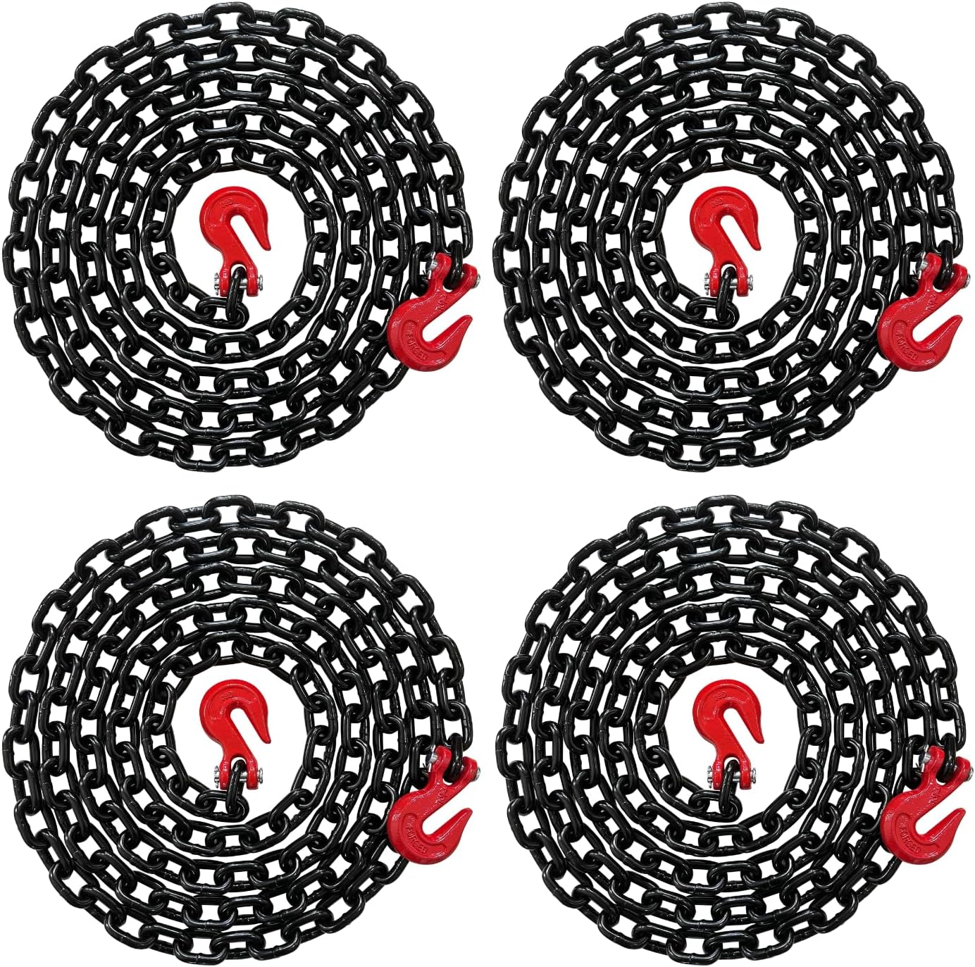 4PK Falcon Cargo 1/2in X 20ft Grade 80 Transport Binder Chain