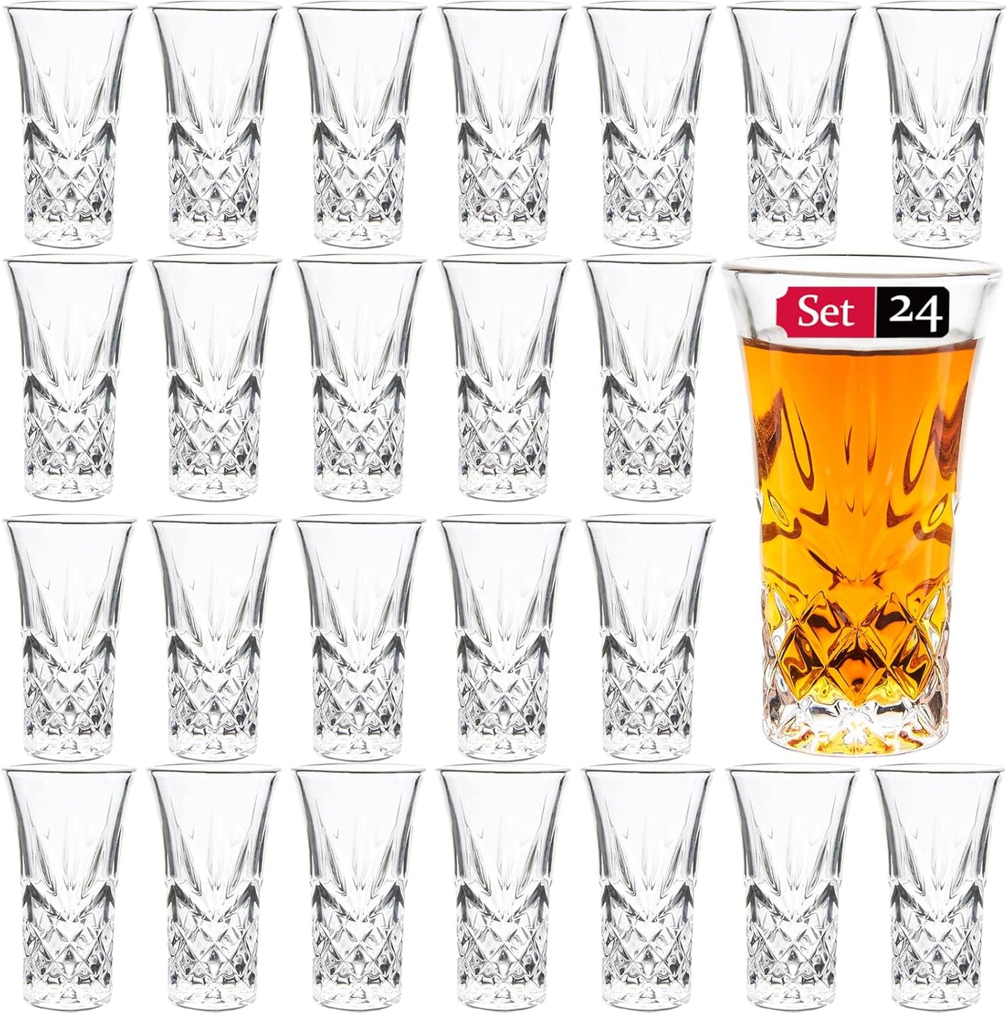 Tequila Glasses Heavy Base Shot Glass Set for Every Occasion