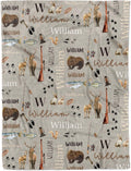 Personalized Baby Blanket for Boys - Soft Plush Fleece