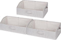 StorageWorks Trapezoid Closet Storage Bins 3-Pack - Open Front