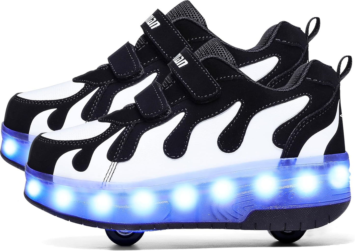 Aikuass LED Light Up Roller Shoes for Kids - Fun and Safe