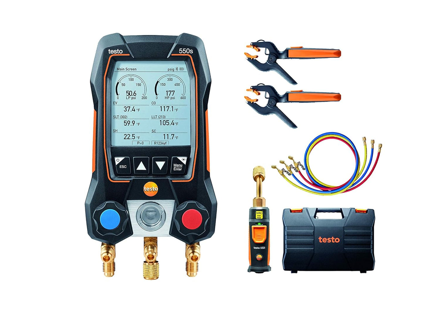 Testo 550s Smart Kit - Advanced Digital Manifold for HVAC Needs