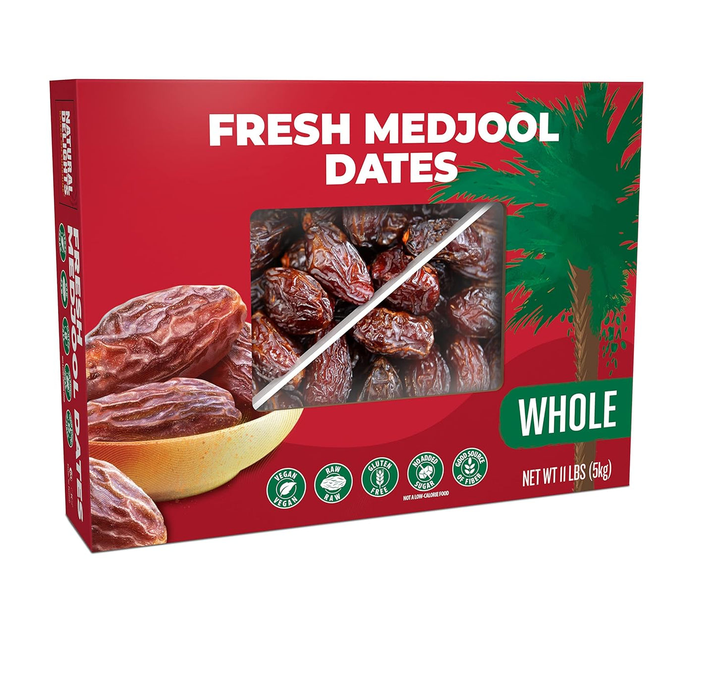 Natural Delights Medjool Dates - Large, Plump, and Sweet Snack