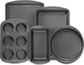 GoodCook Everyday Nonstick Steel 5-Piece Bakeware Set - Durable Gray