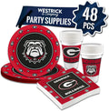 Georgia Bulldogs Party Supplies 48 Piece Officially Licensed Set