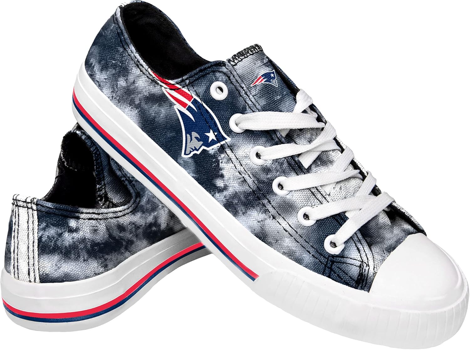 FOCO Women's NFL Team Logo Glitter Low Top Sneakers for Fans