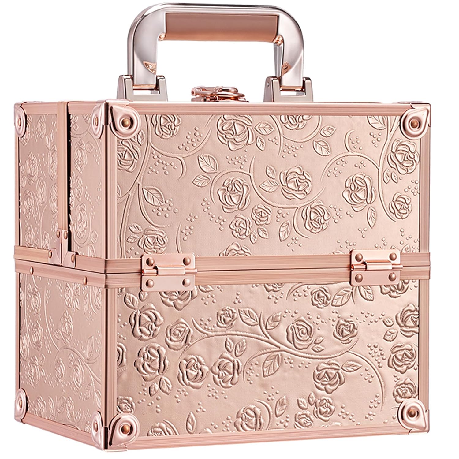 FRENESSA Makeup Train Case Portable Organizer for Beauty Lovers