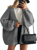PRETTYGARDEN Oversized Cardigan Sweater for Women (Style P4GS)