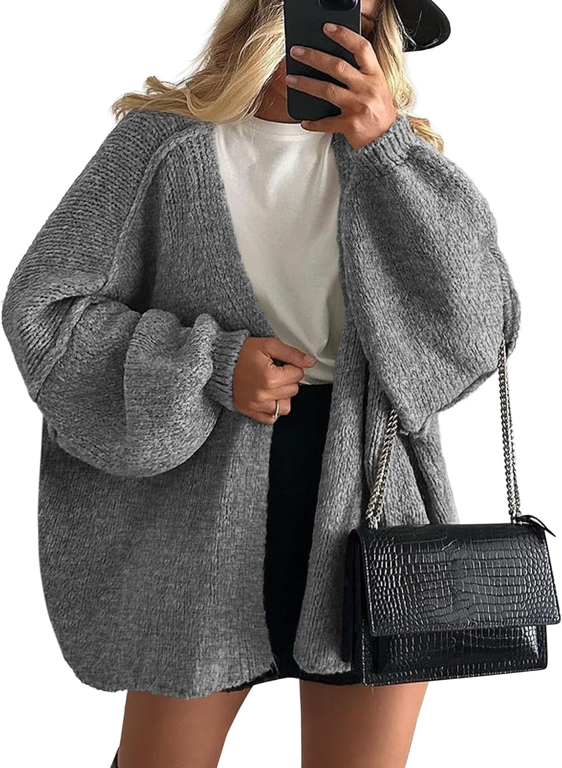 PRETTYGARDEN Womens Oversized Cardigan Sweaters for Fall Style