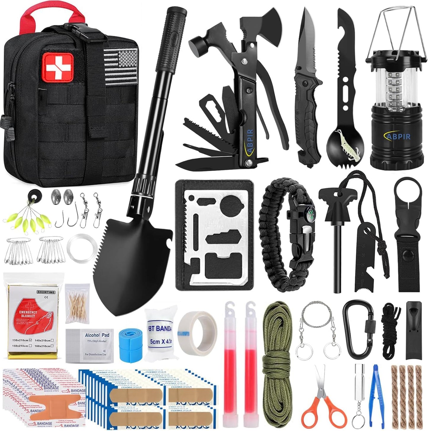 Ultimate Survival Kit: 170PCS Gear for Outdoor Adventures
