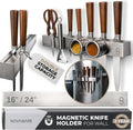 16ft Magnetic Knife Holder for Refrigerator - Double Row Storage