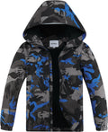 Boys Rain Jackets Waterproof Hooded Fleece Raincoats - Lightweight Its